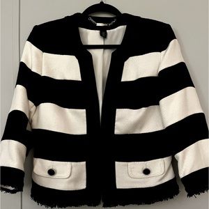 Classic black and white jacket